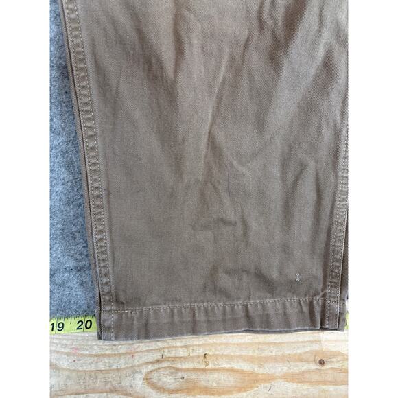 VTG Gramicci G Pants Mens Medium Khaki Workwear Belted Climbing Hiking Outdoor - Picture 7 of 10